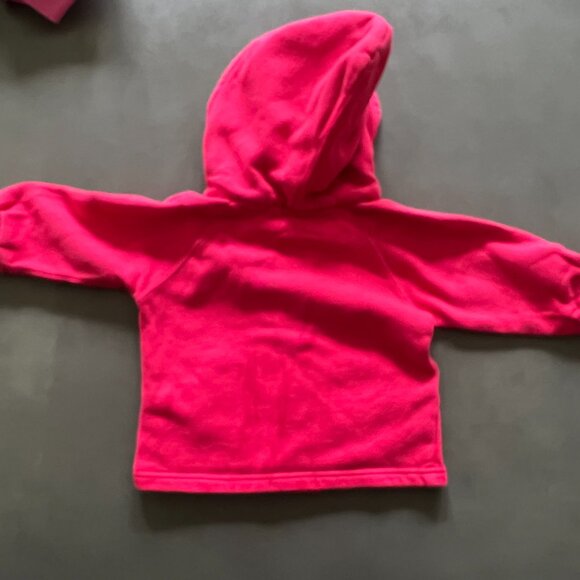 2 Lola et Moi Pink Hoodie Jackets Sweatshirts Sz 12 Months - Picture 3 of 6